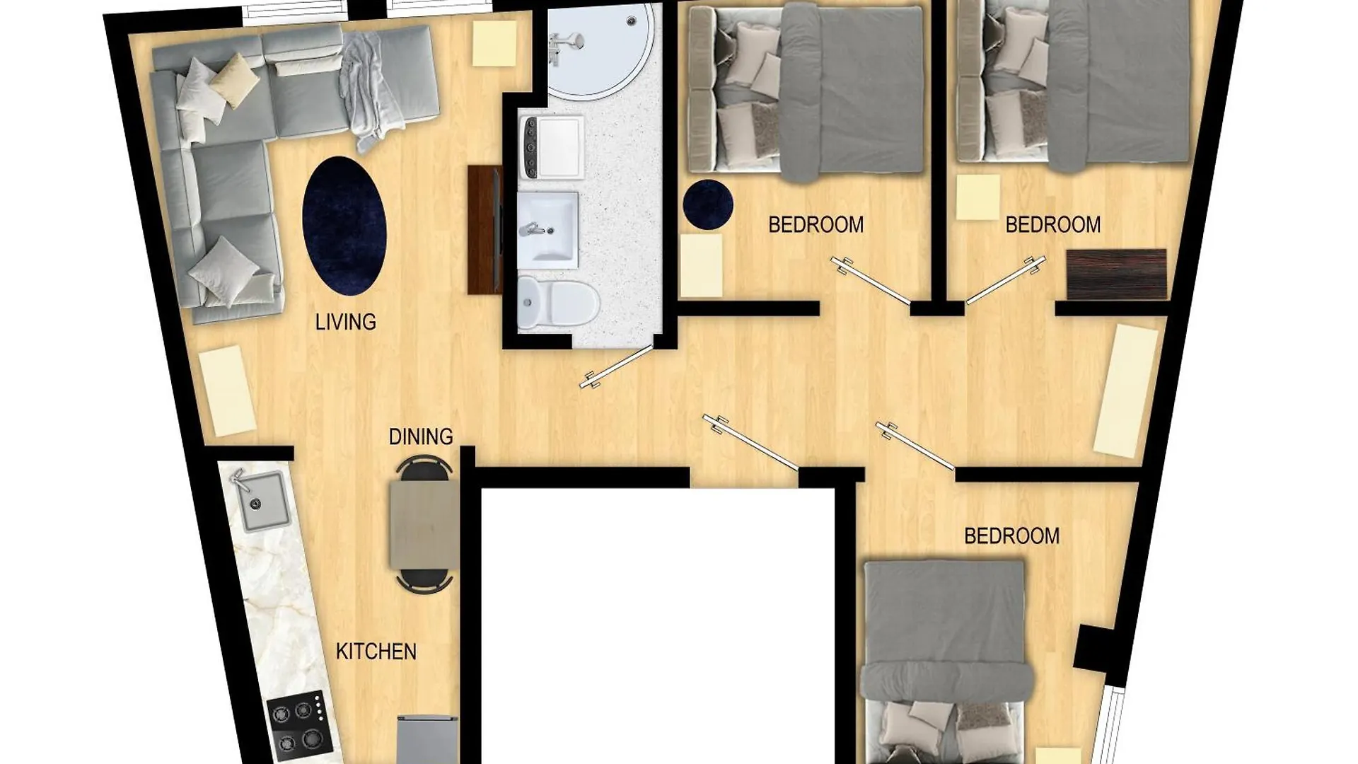 ベルゲンFamily Friendly 3Br - Fast Wi-Fi - Behind Bryggenアパートメント ノルウェー